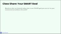 Environmental Wellness and the SMART Framework