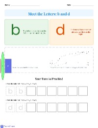 Learning the Letters b and d