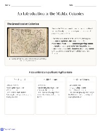 Exploring the Middle Colonies' Agriculture