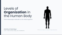 Levels of Organization in the Human Body