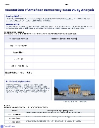 Democracy in Action: Case Study Analysis