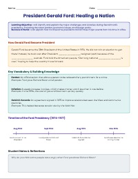 Ford's Presidency: Challenges & Victories