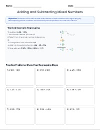 Mastering Mixed Numbers With Regrouping