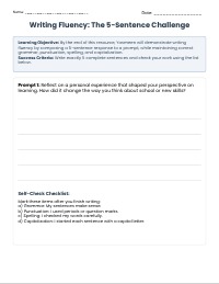 Mastering Sentence Construction and Fluency