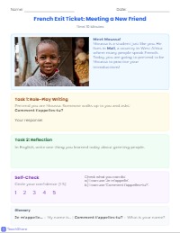 Exit Ticket: Self-Introduction