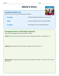 Writing Workshop: Using Evidence to Describe Traits