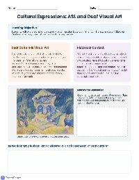 Exploring ASL and Deaf Visual Art