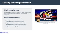 Introduction to News Articles