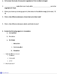 Biology Keystone Exam Study Guide