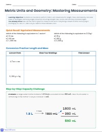 Comprehensive Measurement, Area, and Angle Revision