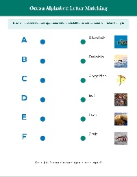 Ocean Letter Match Adventure