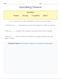Mythmakers Daily Hero Analysis Worksheets