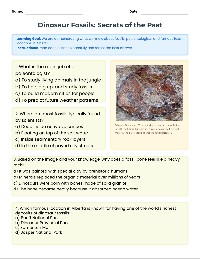 Alberta Dinosaur Fossils Assessment