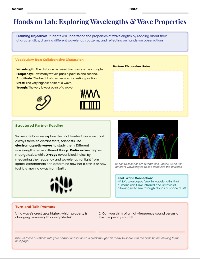 Wavelengths Lab Worksheet
