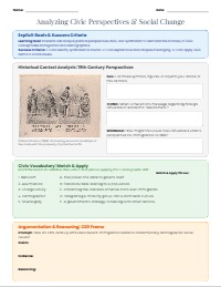 Analyzing Political Perspectives in American History