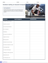 Kitchen Hazard Identification and Prevention Activity