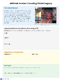 The Legacy of Michael Jordan