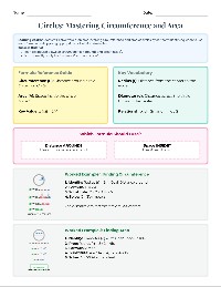 Circle Circumference and Area Practice
