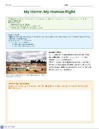 Right to Have a Home