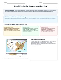 Land Use and Expansion in Reconstruction