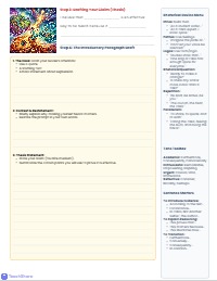 Making Your Voice Heard: Argumentative Planning Guide