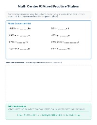 Metric Conversion Centers
