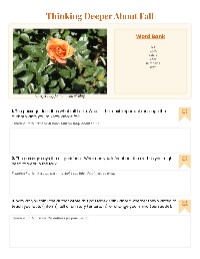 Exploring Fall through Text