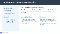 Journey of Human Evolution