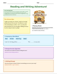 Alayah's ELA Morning Work: Building Fluency and Expression