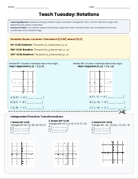 Triangle Rotations Guided Notes