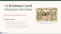 A Christmas Carol: Character Revision Guide