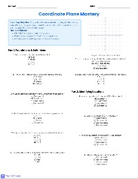 Coordinate Plane Mastery Quiz