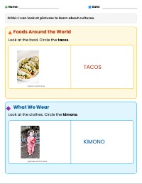 Exploring Cultures with Pictures and Charts