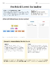 Analyzing Books and Films