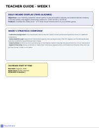 Animation I Full-Year Curriculum Map