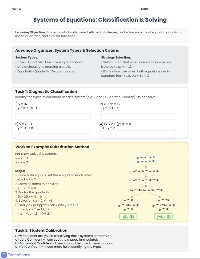 Non-Linear System Solving Challenge
