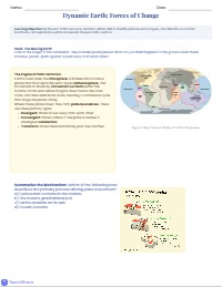 8th Grade Science: Plate Tectonics Review