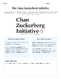 Overview of the Chan Zuckerberg Initiative