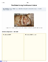 Aboriginal Cultural Heritage Evidence