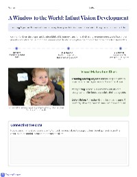 Infant Vision and Development Milestones