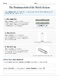Metric System Introduction