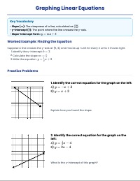 reduce answer choices by half and include one worked example with key vocabulary