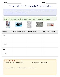 Exploring Different Materials Lab