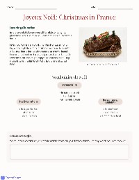 French Christmas Vocabulary and Traditions