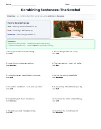 Combining Sentences from The Satchel