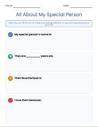 All About My Favorite Person Project