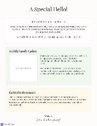 Teacher's Return and Classroom Updates