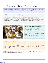 Differentiated Reading Groups Guide