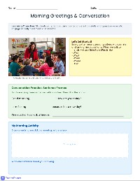 Daily Classroom Conversations