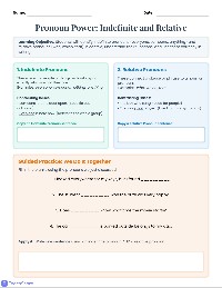 Mastering Indefinite and Relative Pronouns